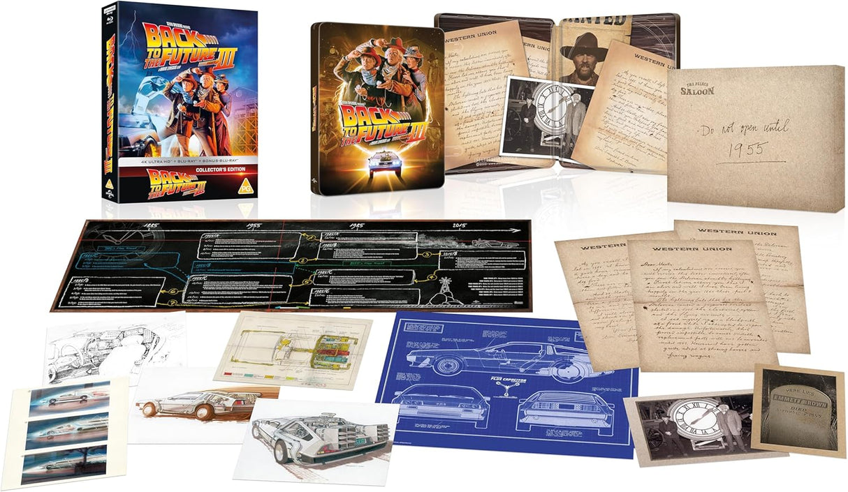 Back to the Future Part III (4K UHD, Limited Collector's Edition Steelbook, Region Free/B)