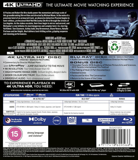 Heat (4K UHD, Region Free/B) w/SLIP