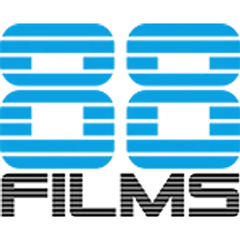 Logo of 88 Films with blue and black design