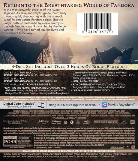 Avatar: Fire and Ash (3D Blu-ray)