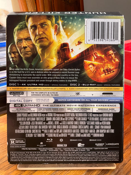 Hunter Killer (4K UHD) STEELBOOK USED