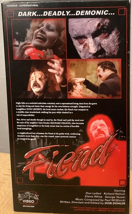 Fiend (Mystic Vault Video) VHS