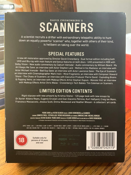 Scanners (4K UHD, Limited Edition, Region Free/B) USED