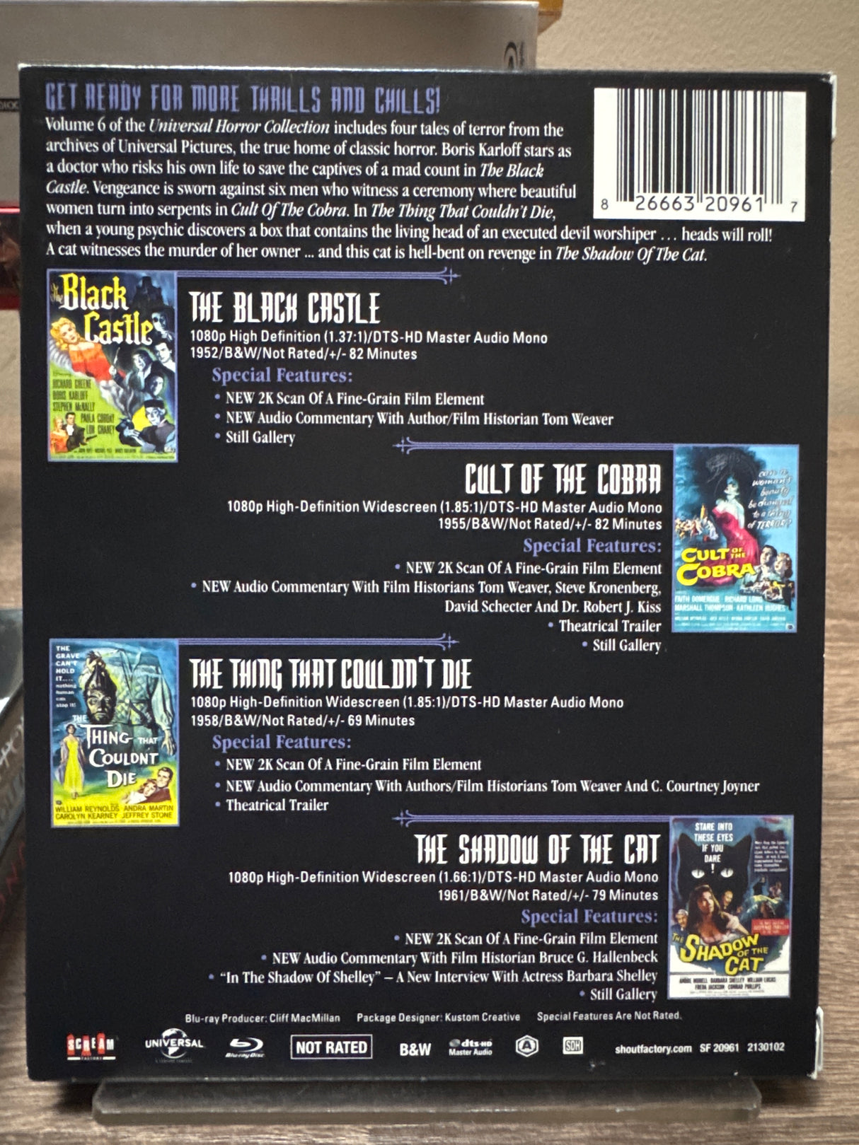 Universal Horror Collection Volume 6 USED