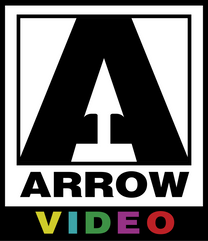Logo of Arrow Video with a stylized 'A' and colorful text on a white background