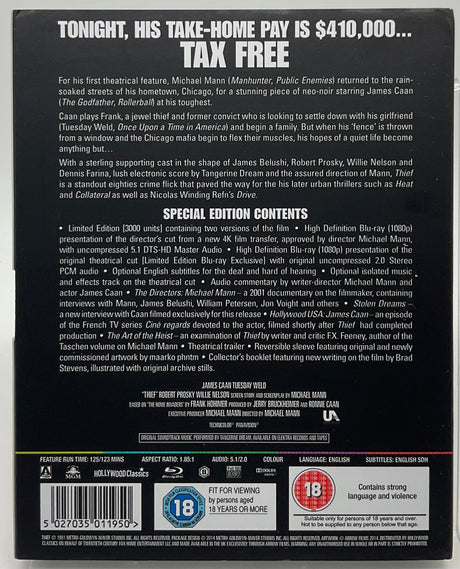 Thief (Limited Edition, Region B) w/SLIP USED