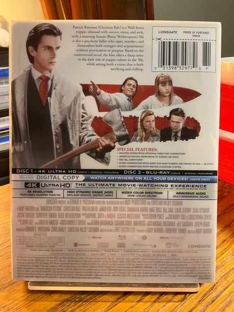 American Psycho 4K UHD Steelbook (Best Buy Exclusive) w/SLIP USED