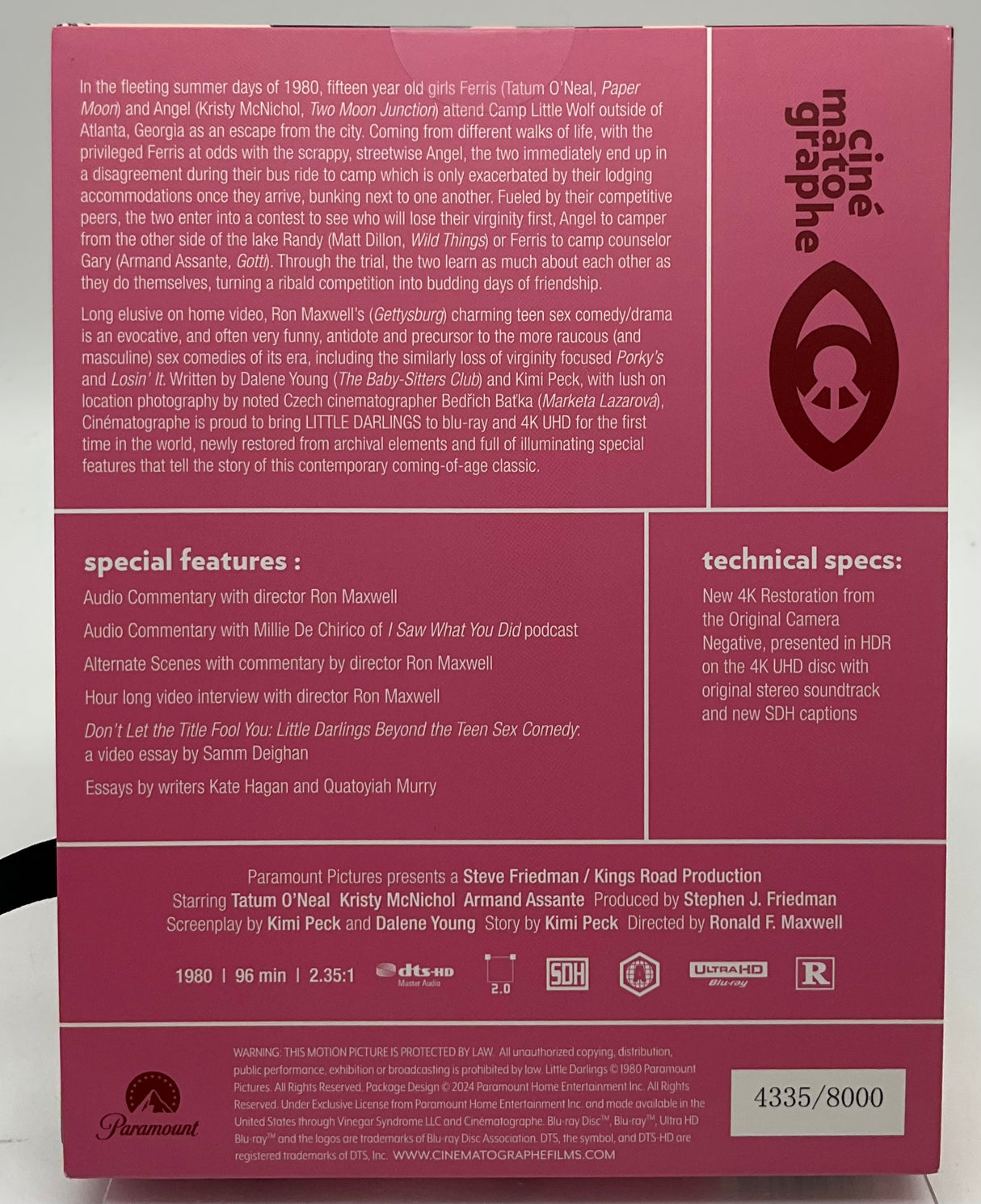 Little Darlings (4K UHD, Limited Slipcase Edition) USED