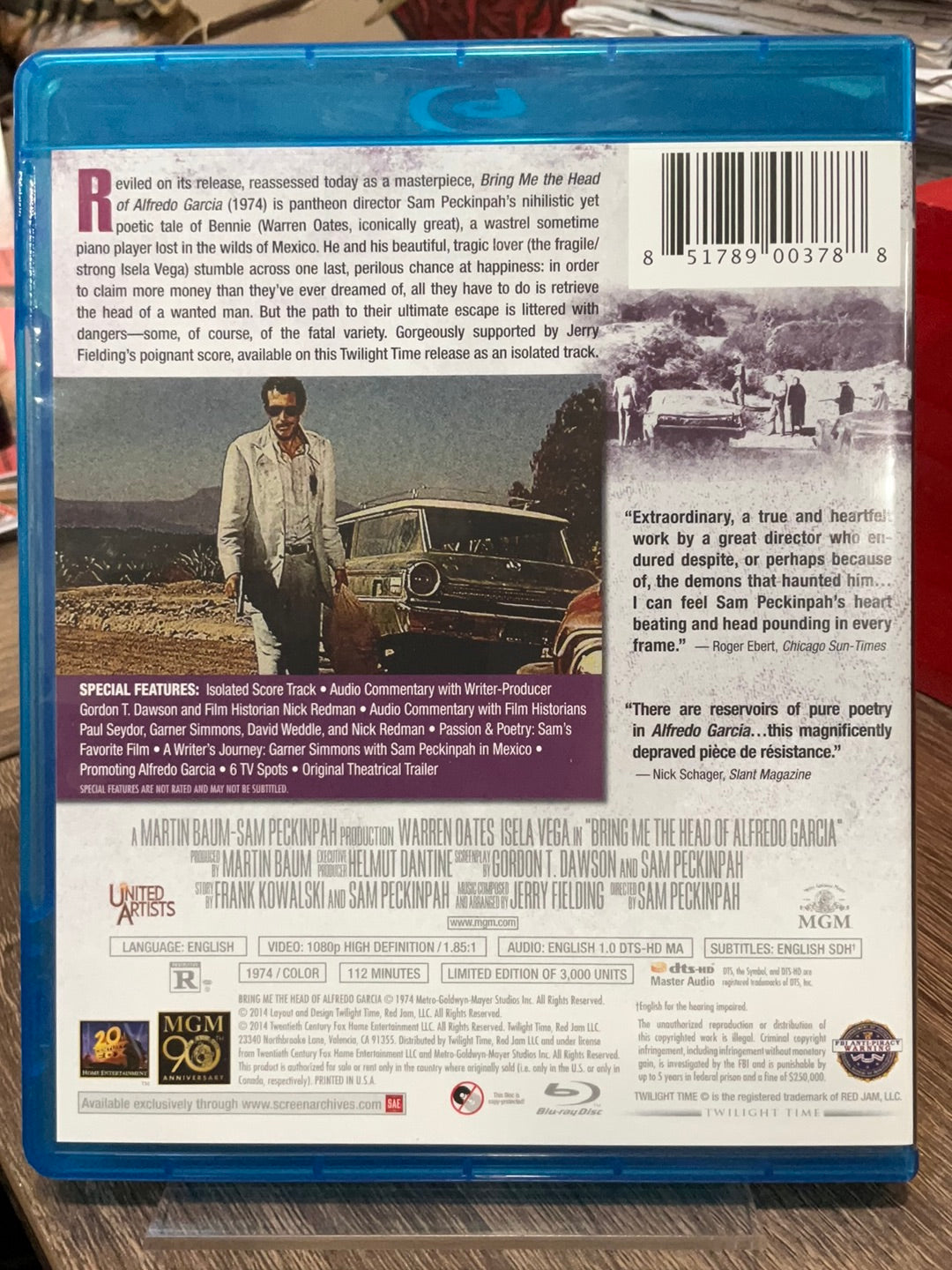 Bring Me the Head of Alfredo Garcia (TWILIGHT TIME) w/BOOKLET USED