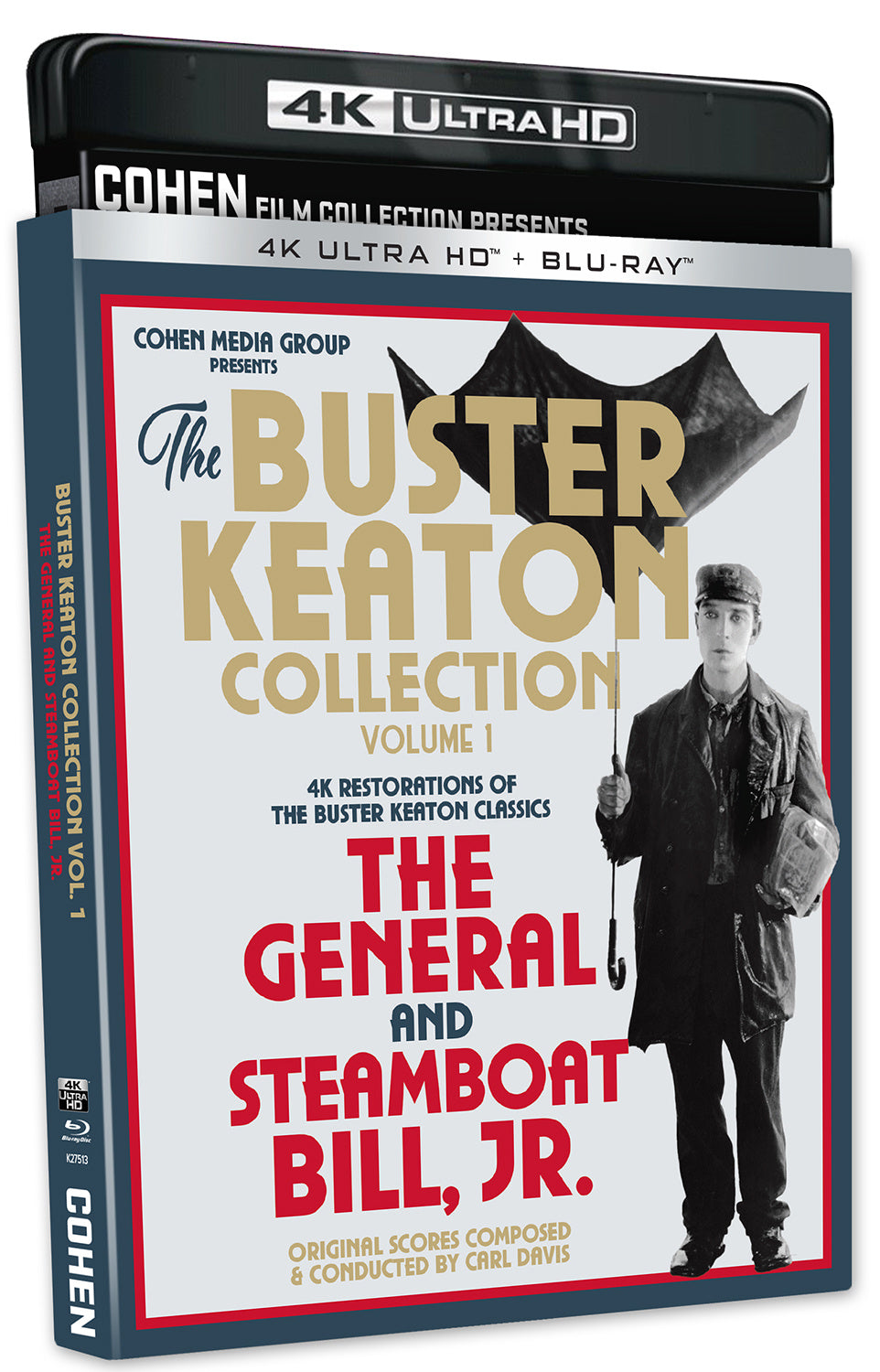 The Buster Keaton Collection Volume 1: The General and Steamboat Bill (4K UHD, Cohen US)