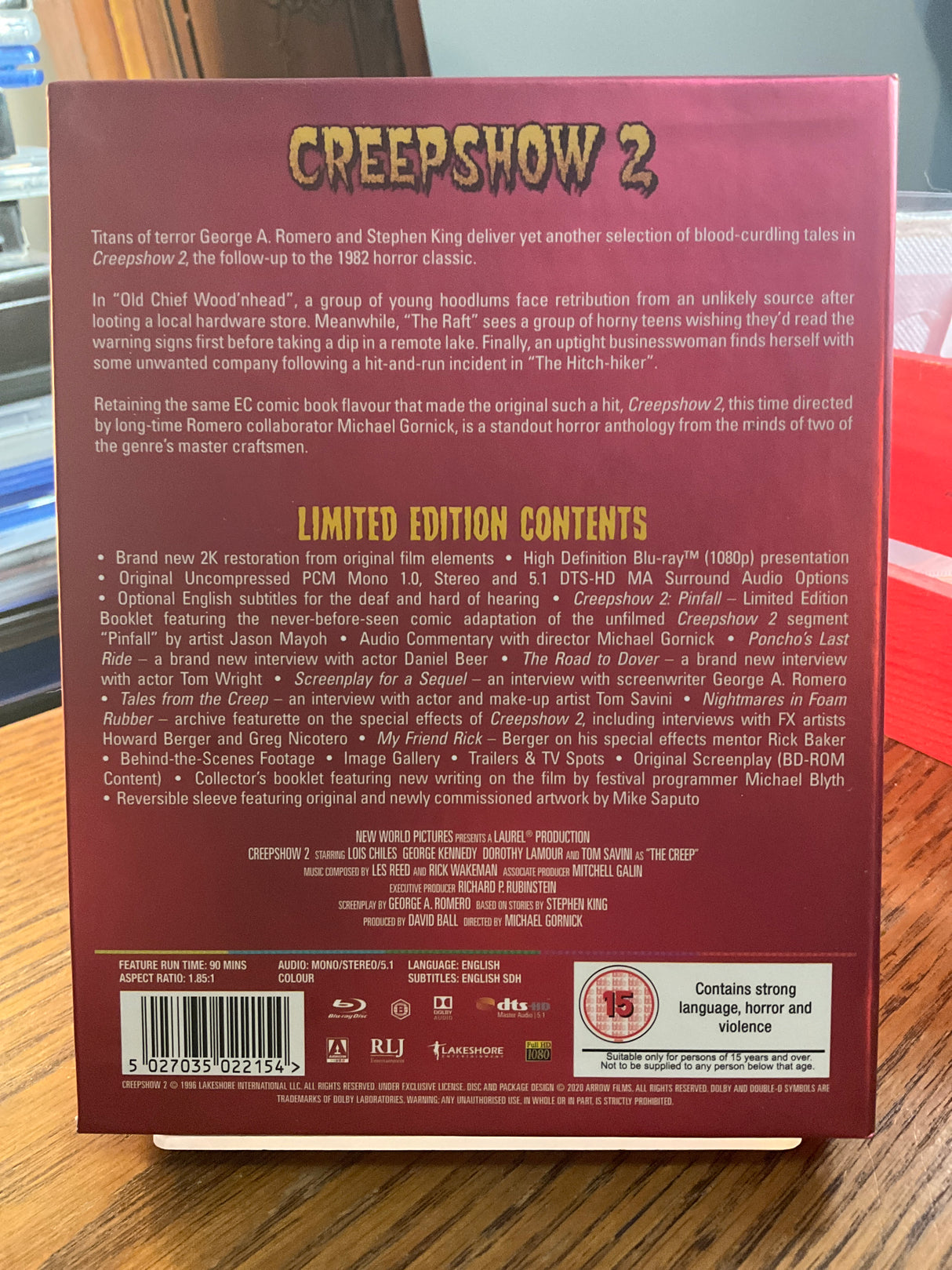 Creepshow 2 (REGION B) Limited Edition USED