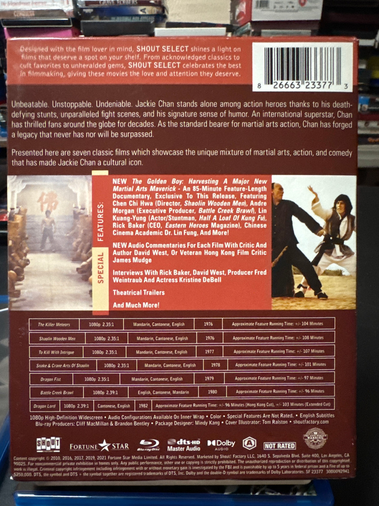 The Jackie Chan Collection: Volume 1 (1976 - 1982) w/SLIPCASE USED