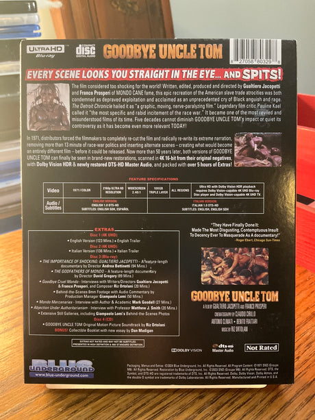 Goodbye Uncle Tom (4K UHD, 4-Disc Limited Edition) w/SLIP USED