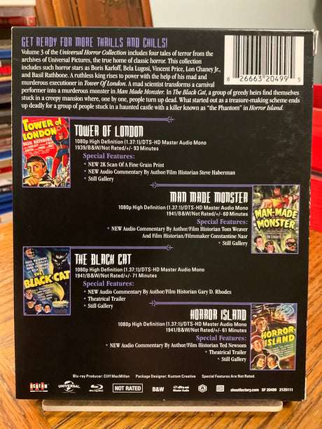 Universal Horror Collection Volume 3 w/SLIPCASE USED