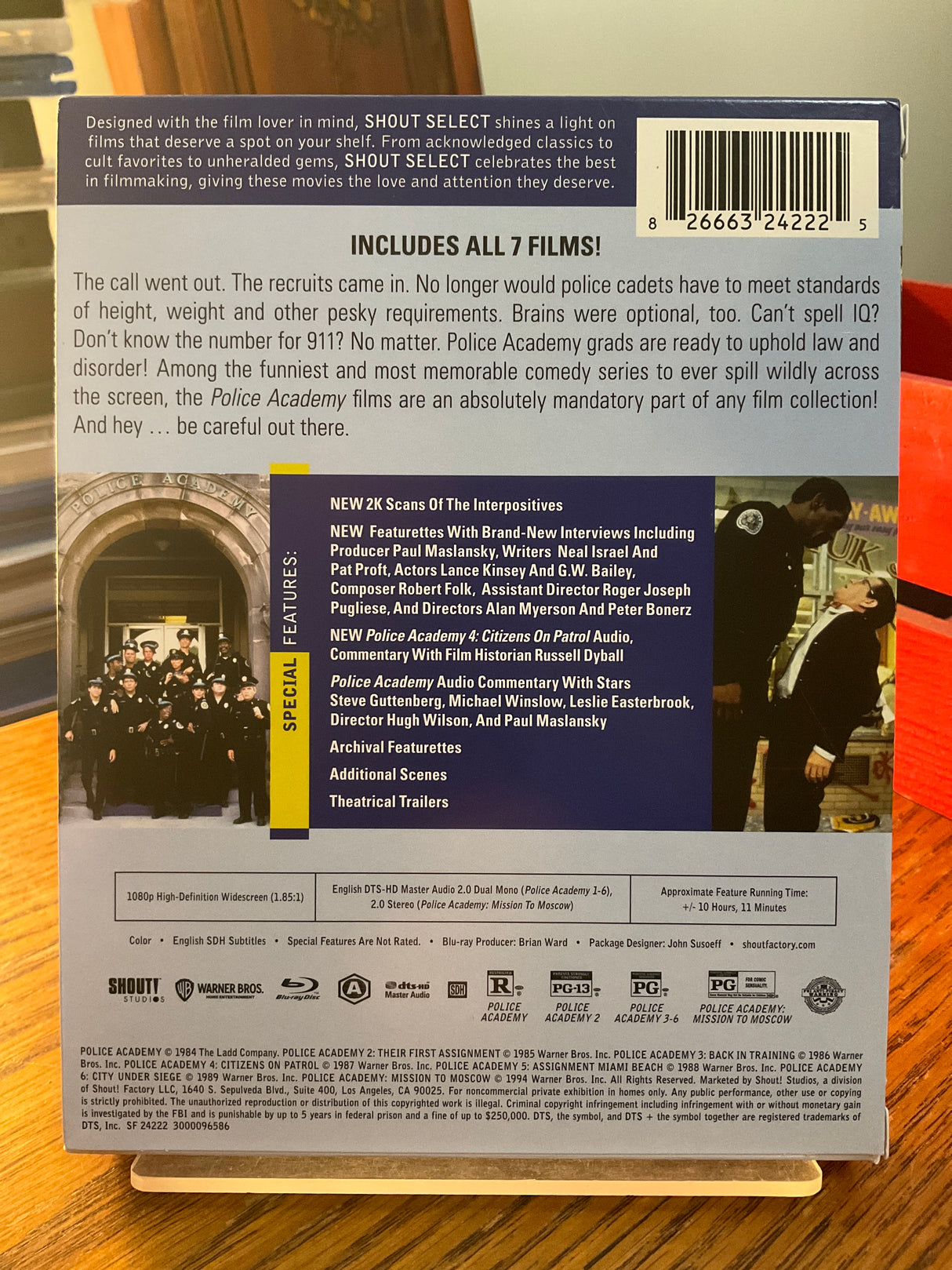 The Police Academy Collection w/SLIPCASE USED