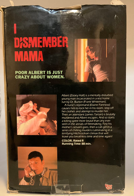 I Dismember Mama AKA Poor Albert & Little Annie (Big Box) VHS