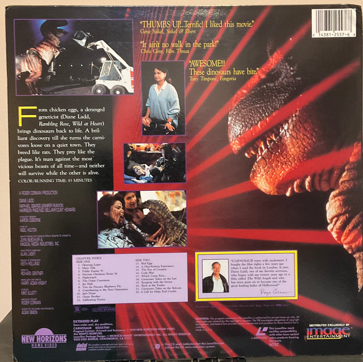 Carnosaur Laserdisc