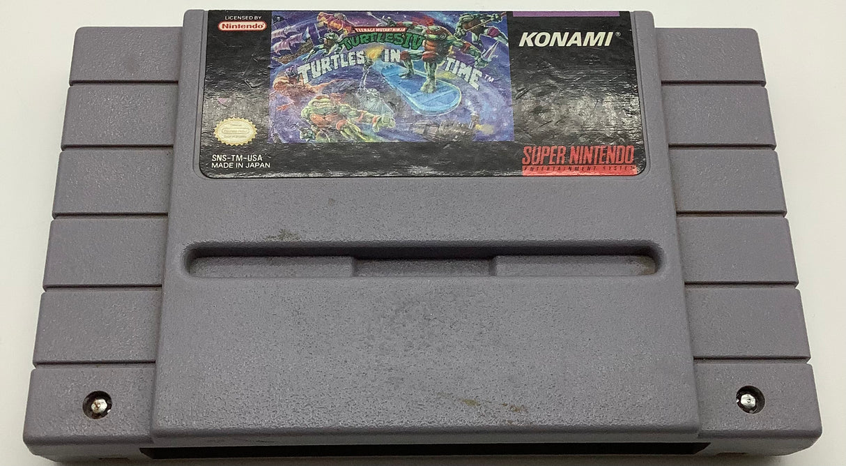 Teenage Mutant Ninja Turtles IV Turtles In Time [NO MANUAL] Super Nintendo USED