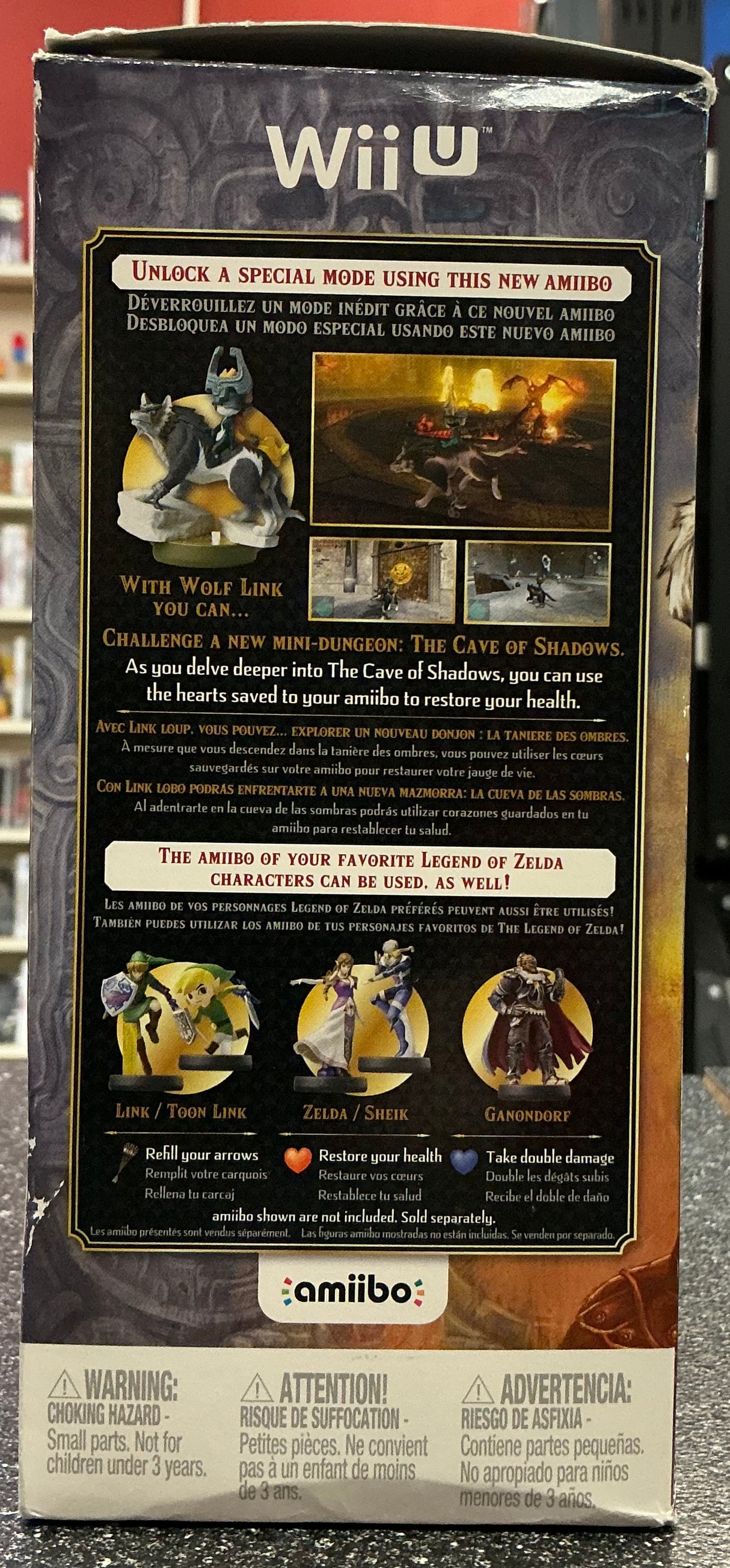 Zelda Twilight Princess HD [Amiibo Bundle] Wii U PARTIALLY SEALED