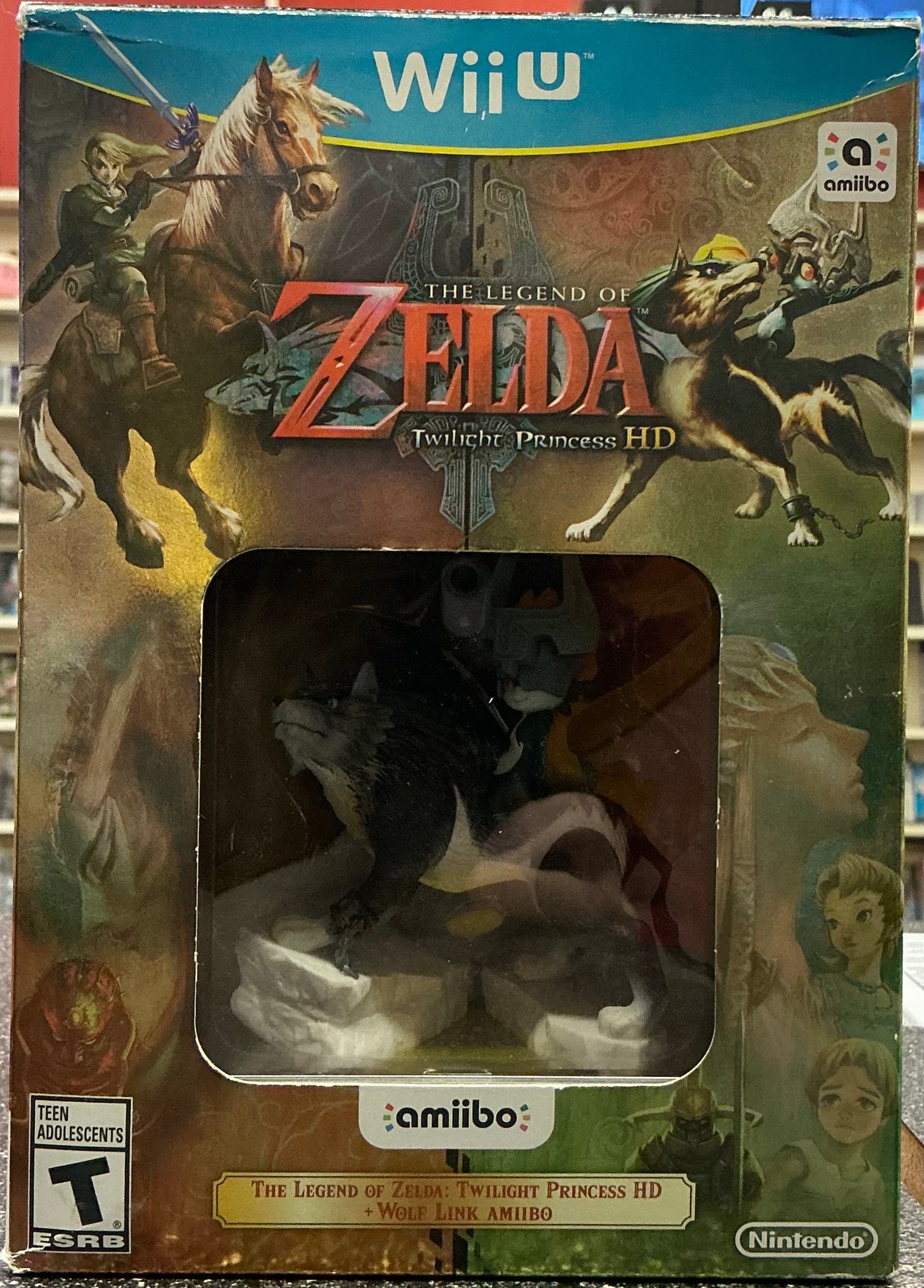 Zelda Twilight Princess HD [Amiibo Bundle] Wii U PARTIALLY SEALED