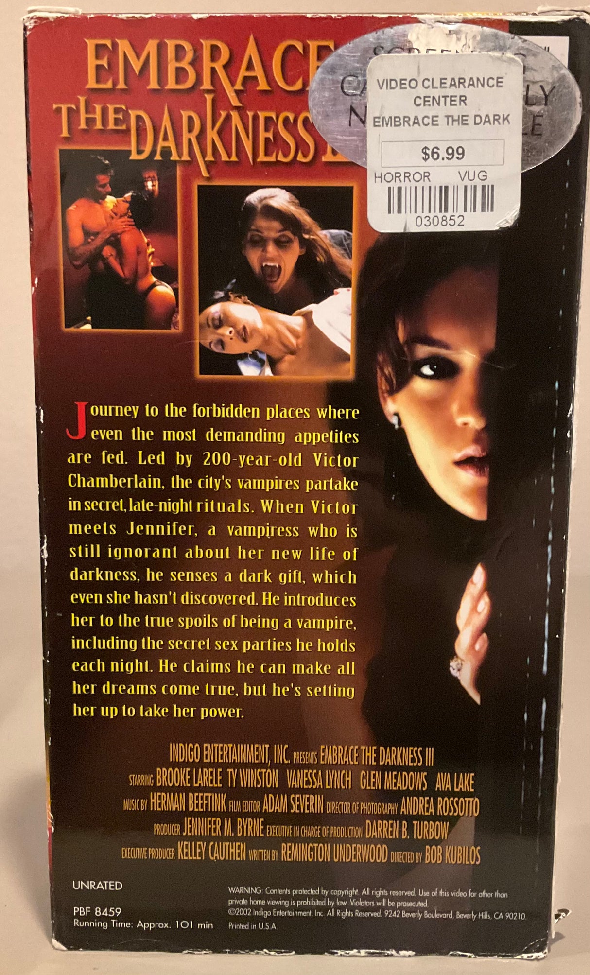 Embrace The Darkness III VHS (Screener Copy)