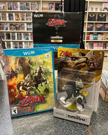 Zelda Twilight Princess HD [Amiibo Bundle] Wii U PARTIALLY SEALED