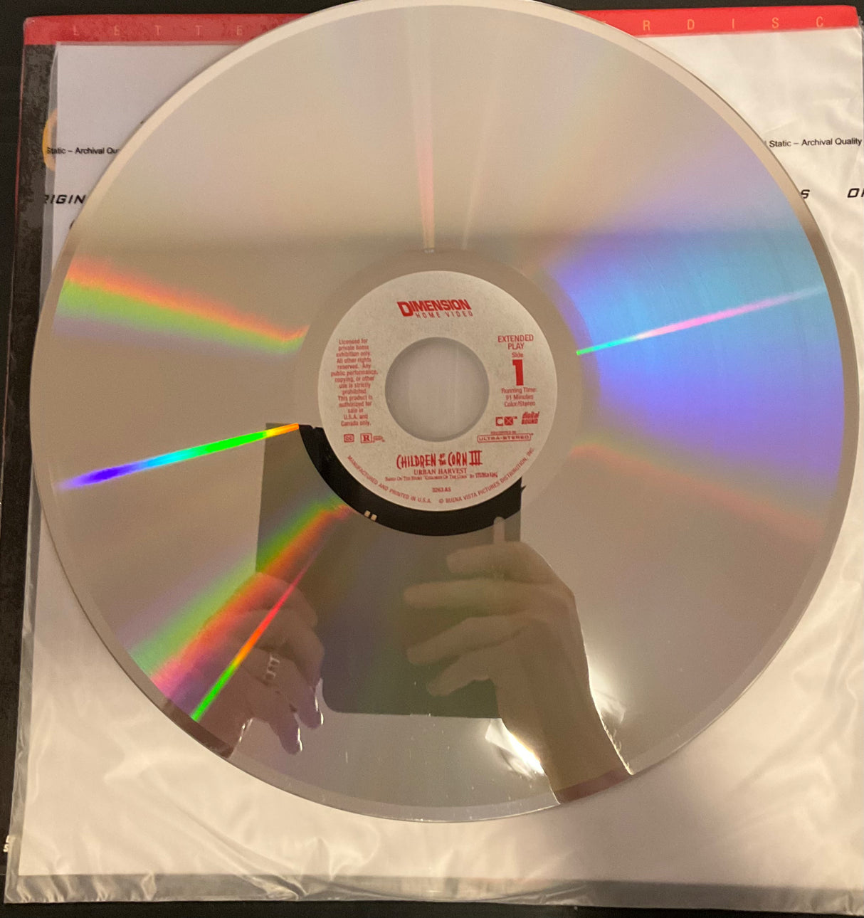 Children Of The Corn III: Urban Harvest Laserdisc