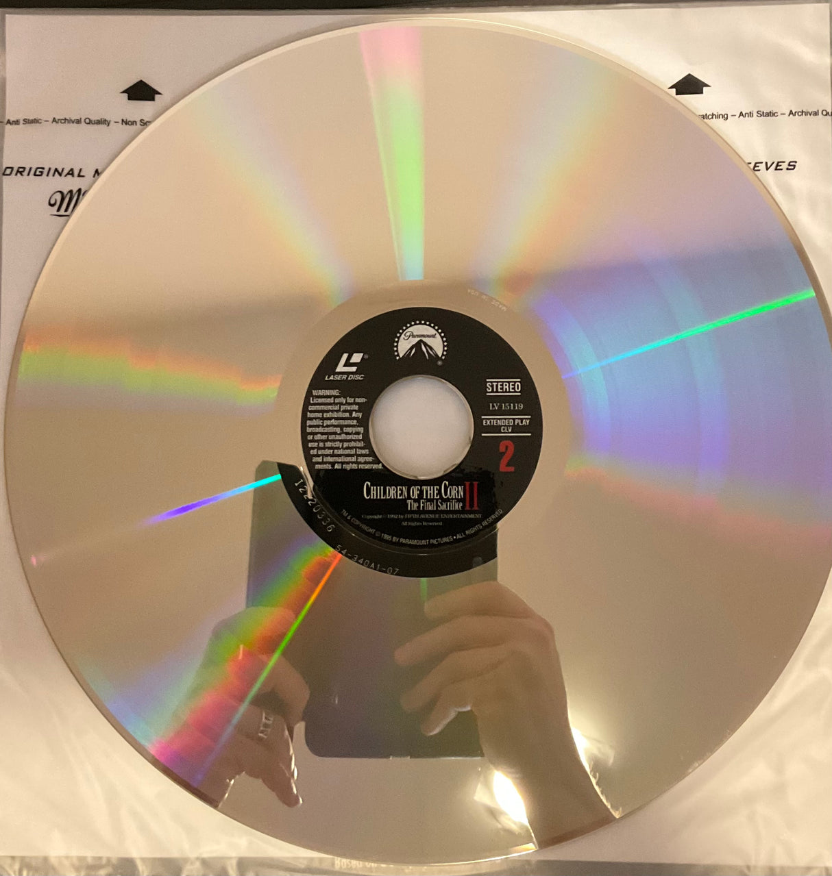 Children Of The Corn II: The Final Sacrifice Laserdisc
