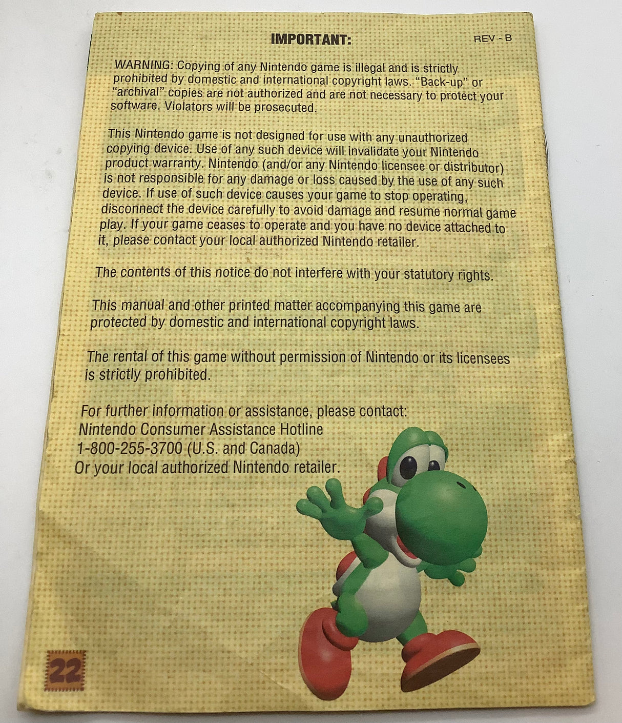 Yoshi's Story Nintendo 64 USED *SEE NOTE