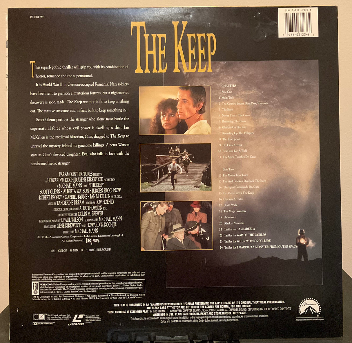 The Keep (Widescreen/Stereo) Laserdisc