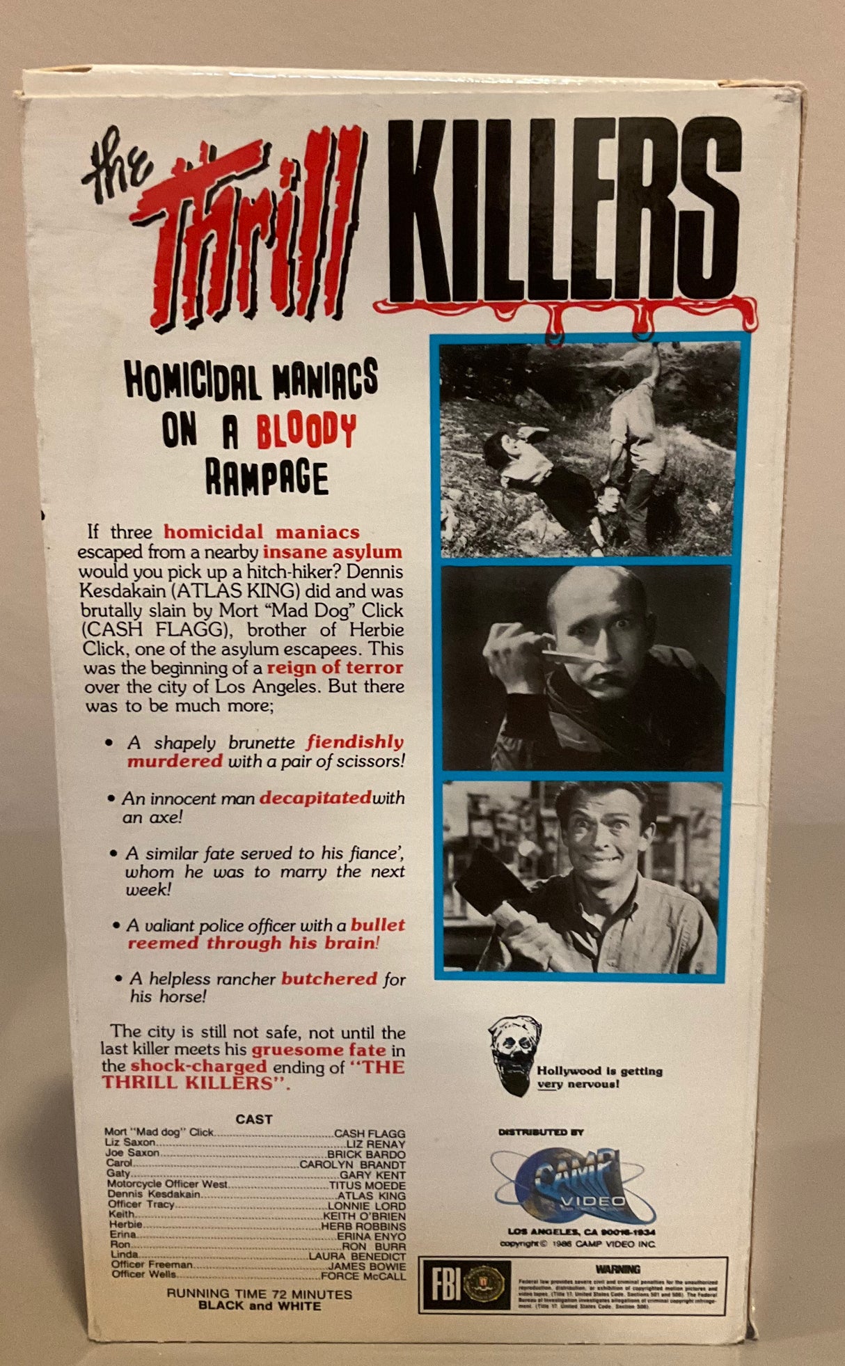 The Thrill Killers VHS