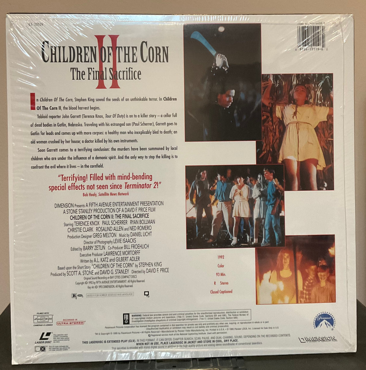 Children Of The Corn II: The Final Sacrifice Laserdisc