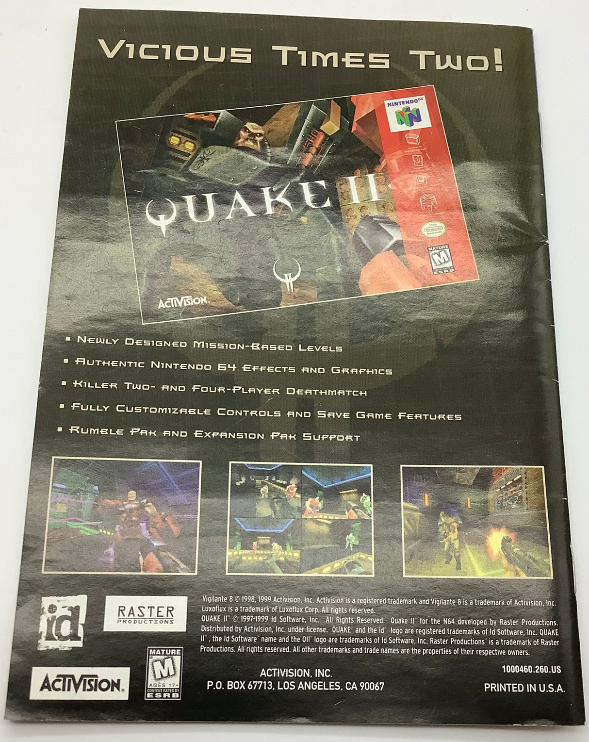 Vigilante 8 Nintendo 64 USED