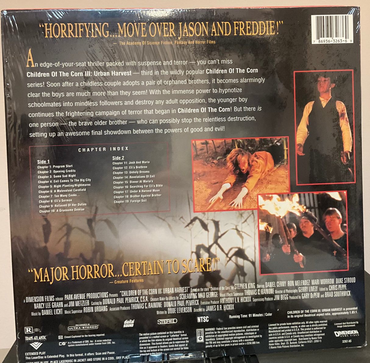 Children Of The Corn III: Urban Harvest Laserdisc
