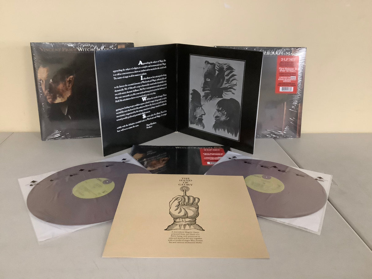 Vincent Price: Witchcraft - Magic: An Adventure in Demonology (2-LP Set, Black & Brick "Gates of Hell" Vinyl, Hand Numbered, Limited to 666 Copies) *one per customer