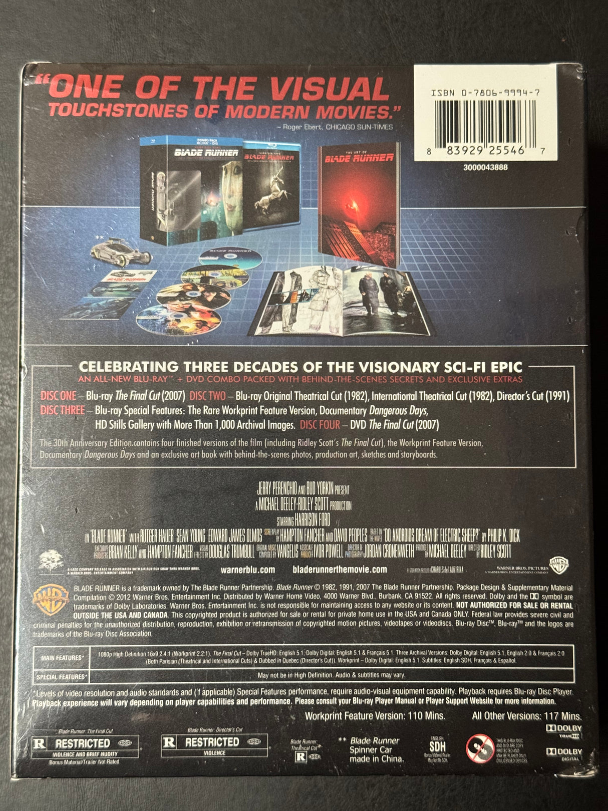 Blade Runner (Blu-Ray, 30th Anniversary Collector's Edition)