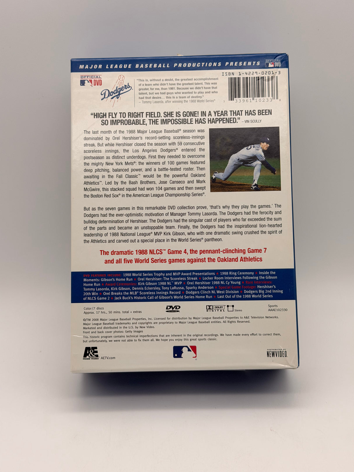 Los Angeles Dodgers 1988 World Series Collector's Edition DVD USED