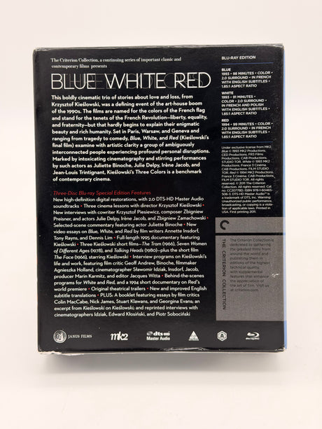 Three Colors: Blue, White, Red #587 USED