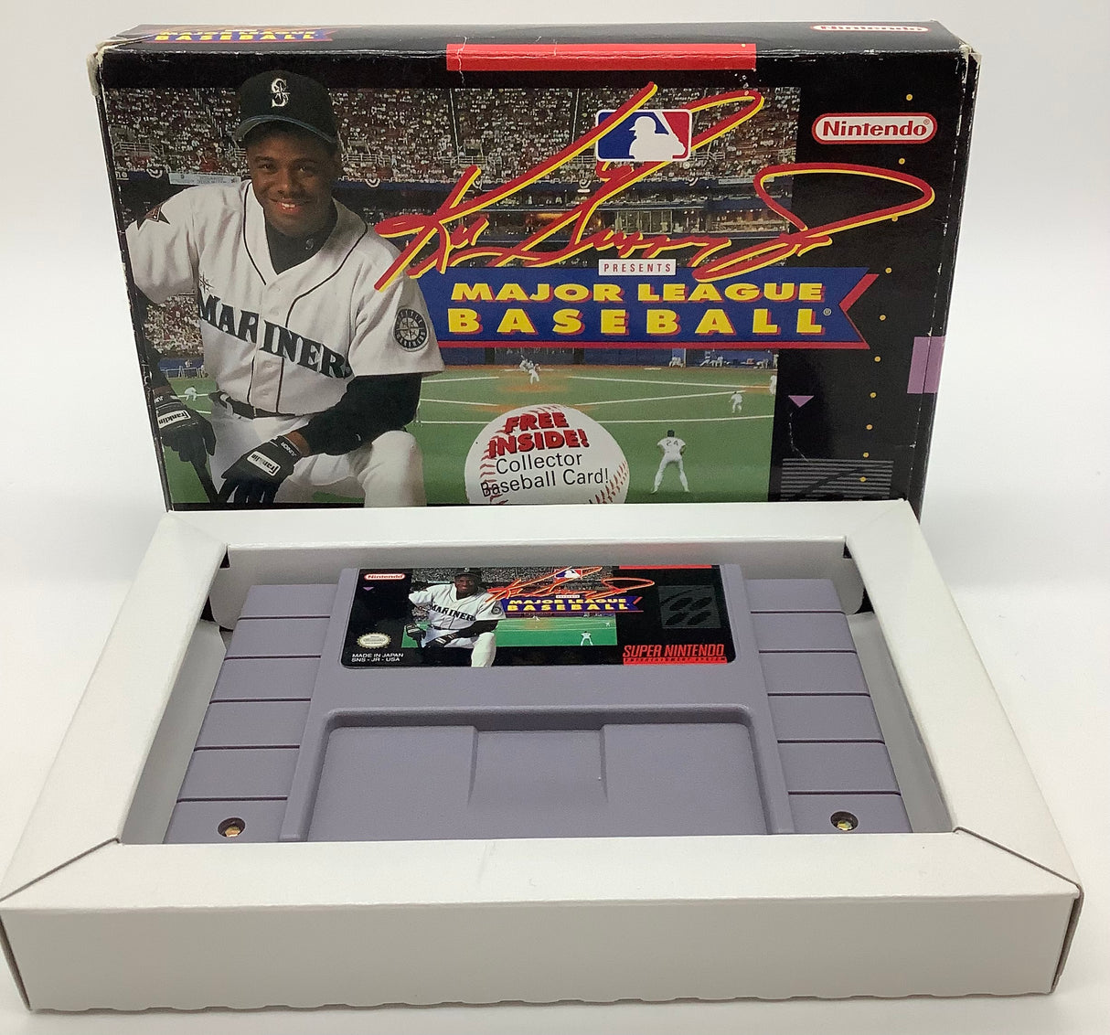 Ken Griffey Jr Major League Baseball [NO MANUAL] Super Nintendo USED