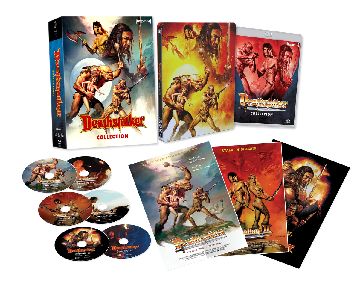 Deathstalker Collection (4K UHD, Imprint Limited Edition Steelbook + Lenticular Hardbox, Region Free)