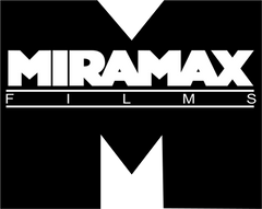 Miramax Films logo with a large 'M' on a black background