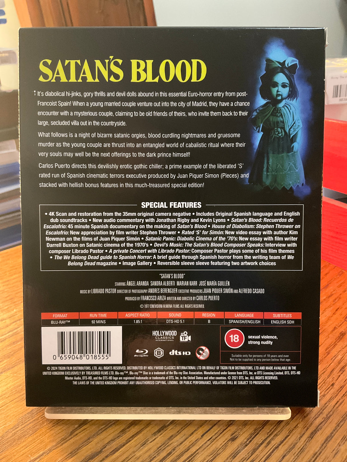 Satans Blood -Limited Edition (REGION B) w/SLIPCOVER AND BOOKLET USED