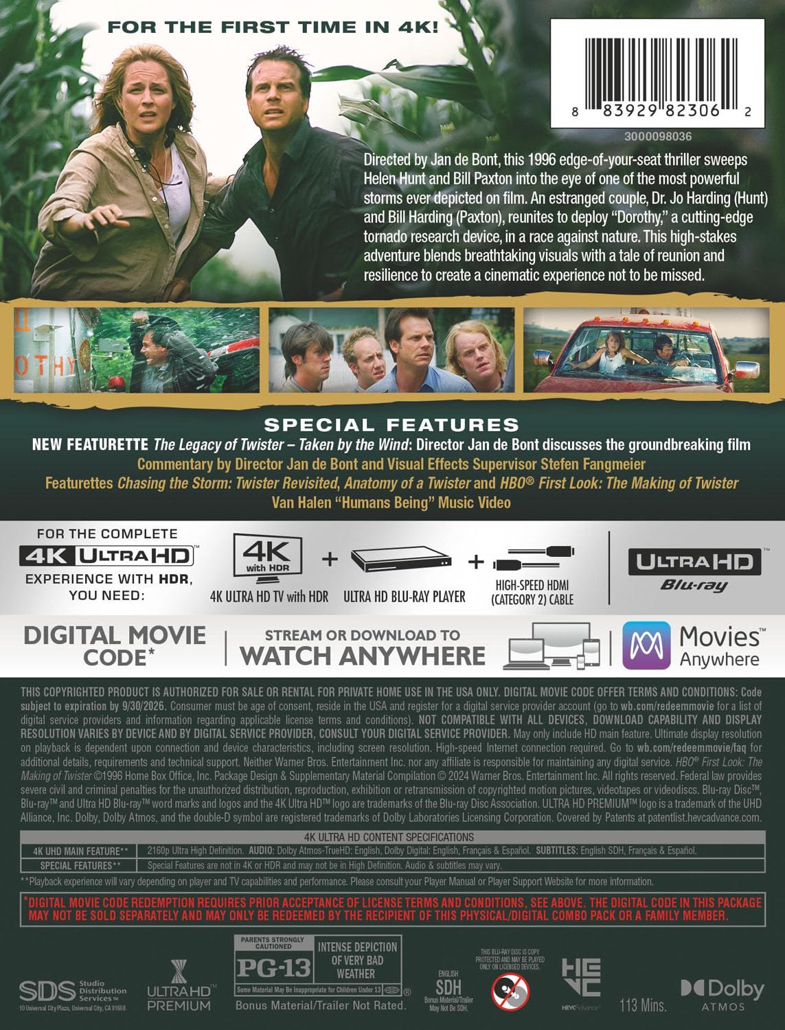 Twister (4K UHD, Limited Edition Steelbook)