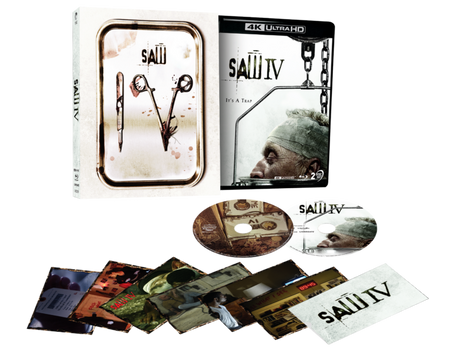 Saw IV (4K UHD, Limited Edition Lenticular Hardcase, Region Free)