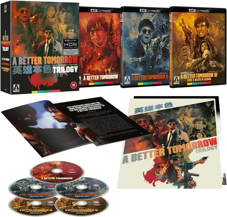 A Better Tomorrow Trilogy (4K UHD, Arrow UK Limited Edition, Region Free/B)