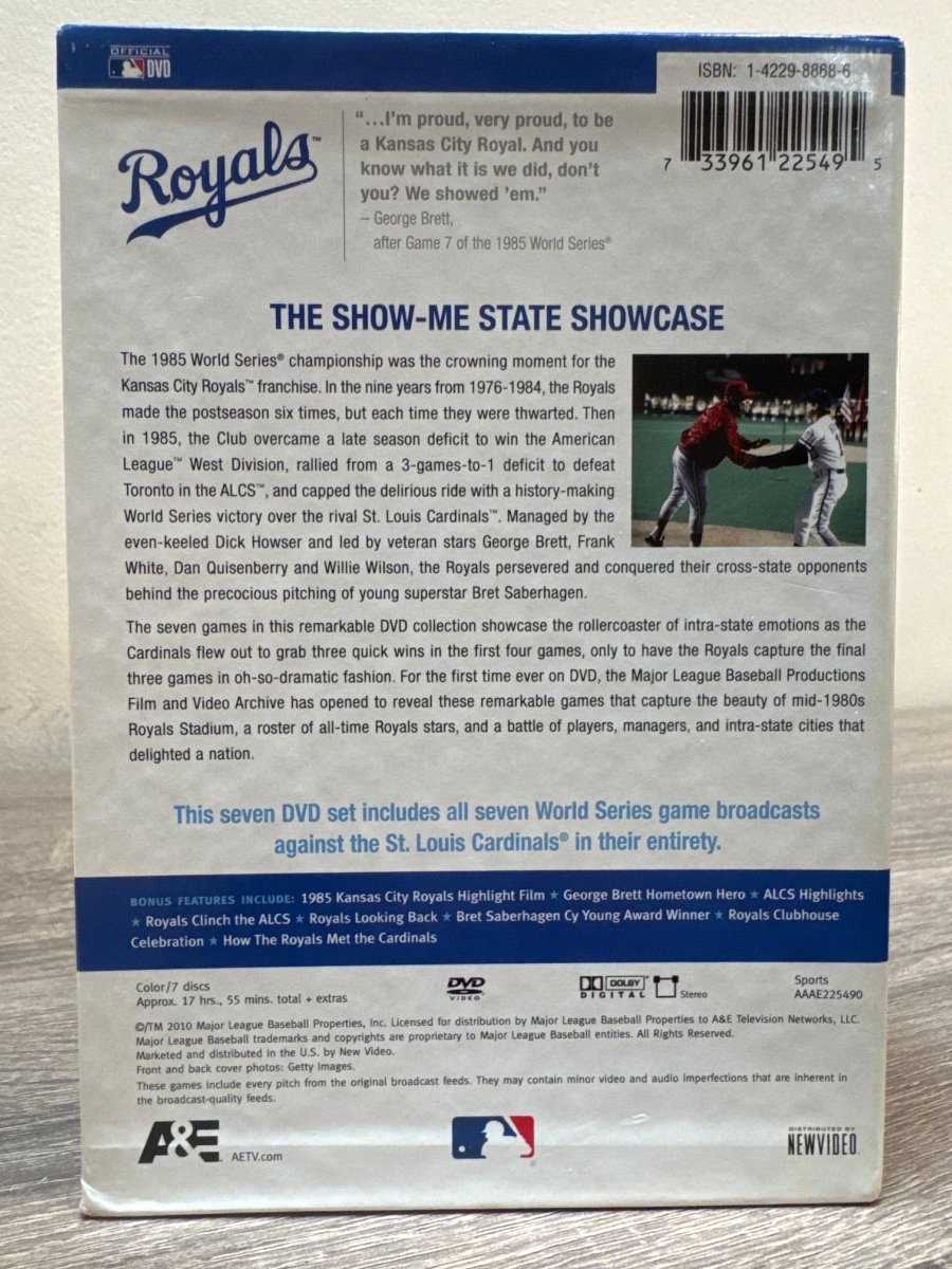 A & E Kansas City Royals: 1985 World Series USED