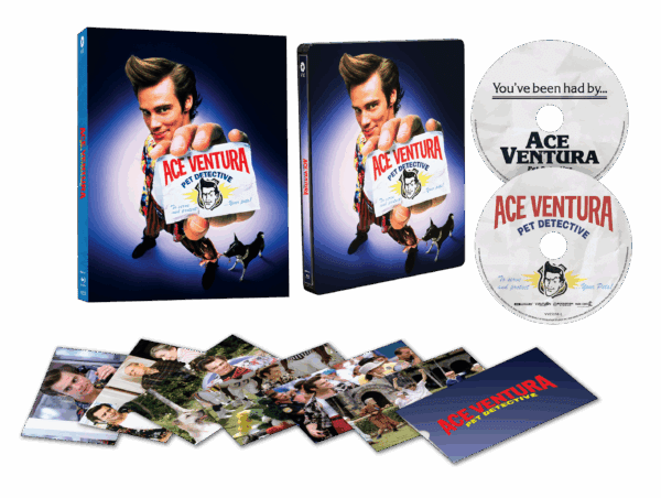 Ace Ventura: Pet Detective (4K UHD, Limited Edition Steelbook + Lenticular Hardcase, Region Free)