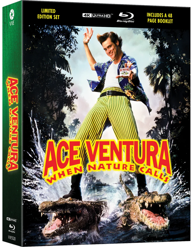 Ace Ventura: When Nature Calls (4K UHD, Limited Edition Steelbook + Lenticular Hardbox, Region Free)