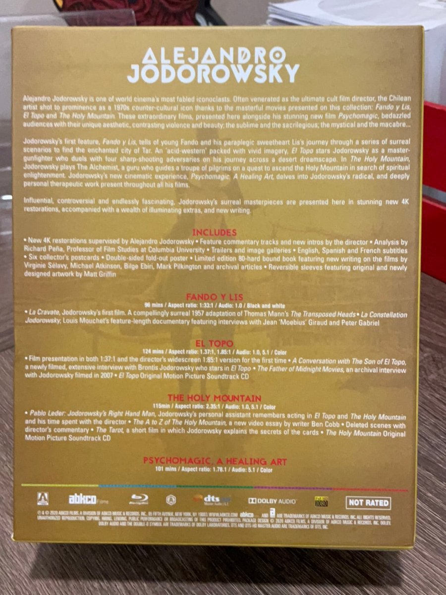 Alejandro Jodorowsky Collection USED