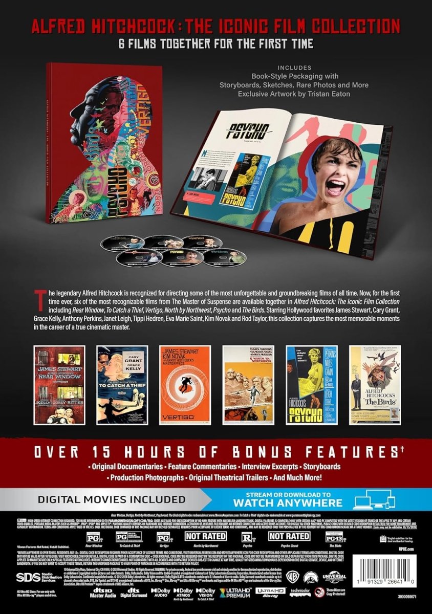 Alfred Hitchcock: The Iconic Film Collection (4K UHD, Limited Edition) - New 4K UHD
